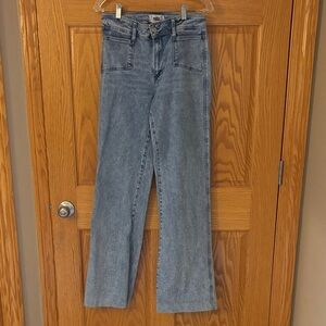 PAIGE Women's Leenah Jeans in Classic Blue 34 inch inseam